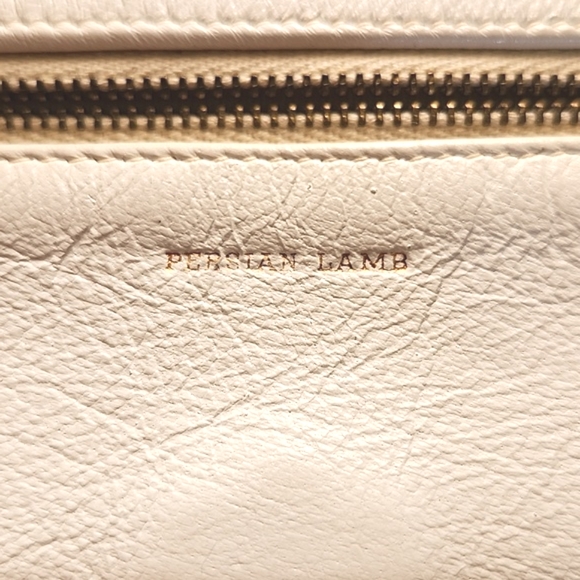 ⭐️Vintage Perisian Lambs White leather Wallet - Picture 5 of 9